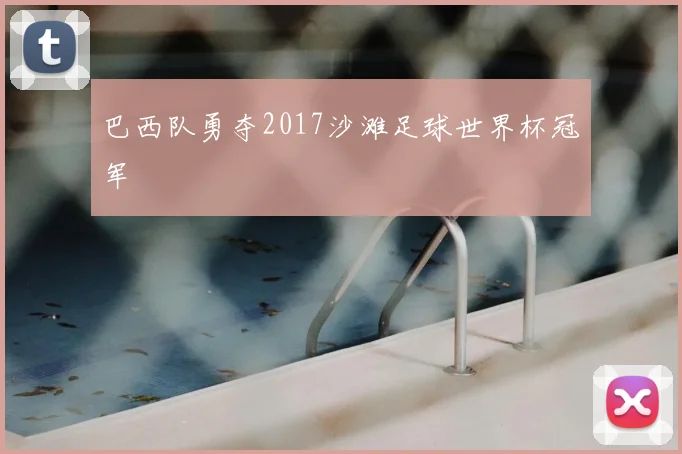 巴西队勇夺2017沙滩足球世界杯冠军